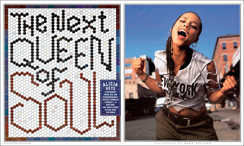 Doble-página de la revista Rolling Stone